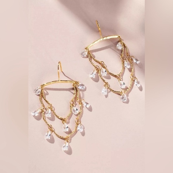 Anthropologie Jewelry - NWT Anthropologie Floating Chandelier Earrings